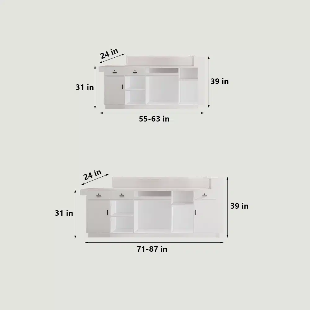 Lacquer Office Reception Desk - Hotel& Retail Counter