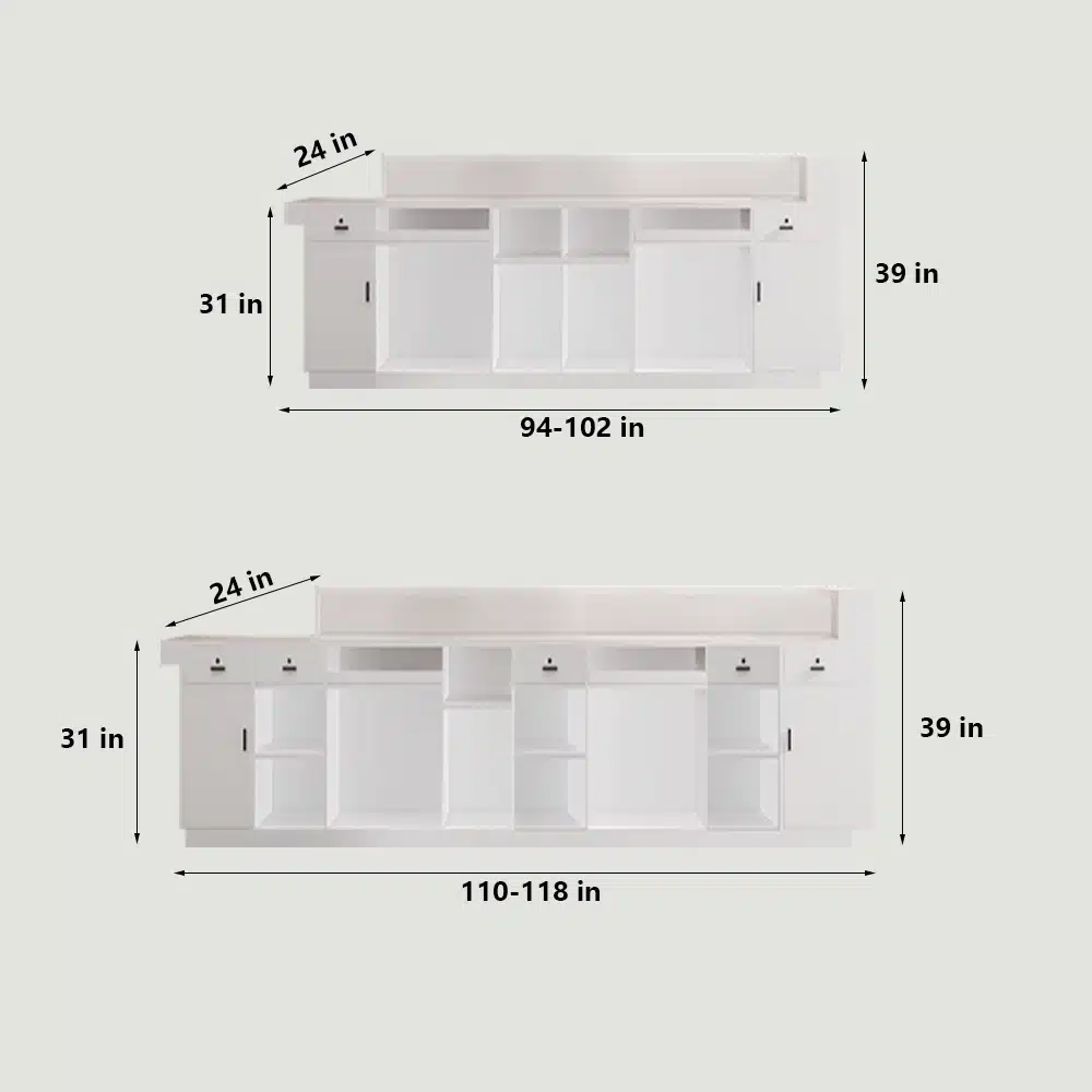 Lacquer Office Reception Desk - Hotel& Retail Counter