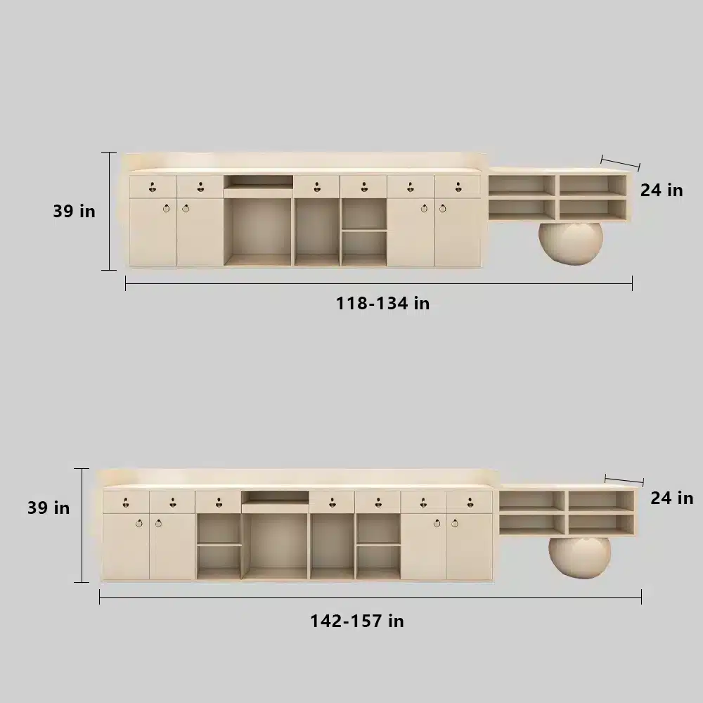 Modern Lacquer Reception Desk - Hotel & Boutique Counter