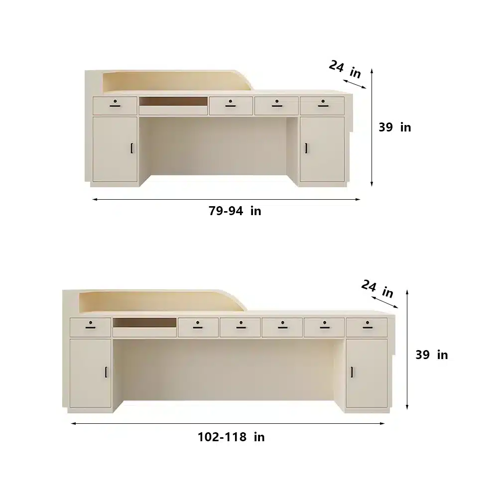 Beauty Salon Reception Desks & Front Desk Counters