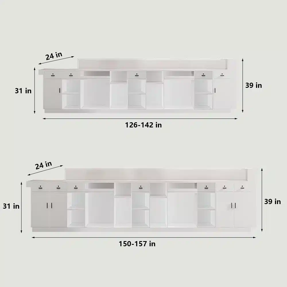 Lacquer Office Reception Desk - Hotel& Retail Counter
