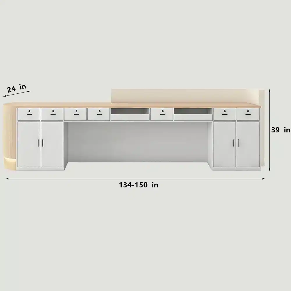 Curved Reception Desks for Beauty Salons & Spas
