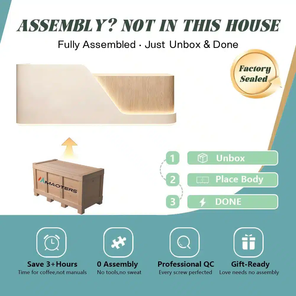 High-Gloss Lacquer Reception Desks