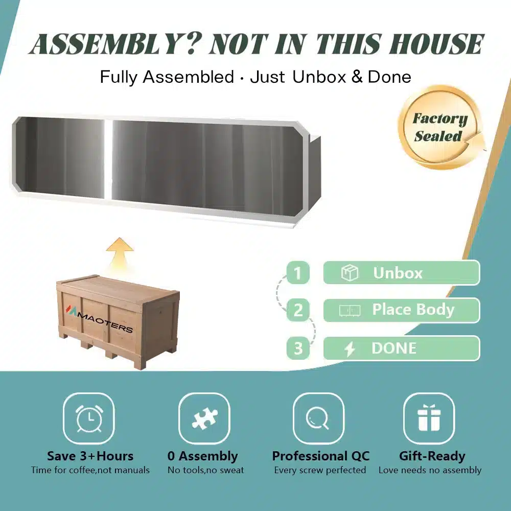 Sleek Stainless Steel Reception Desk - Enhance Your Space