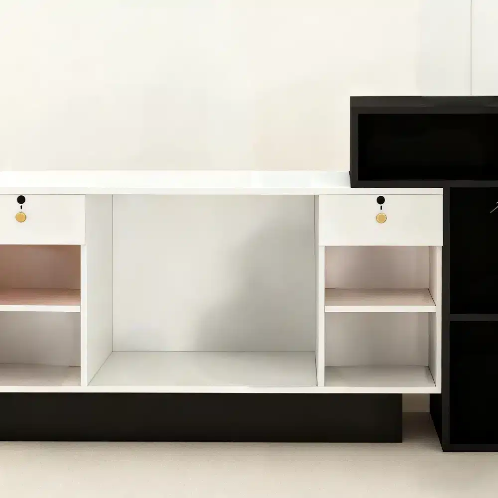 Modern Boutique Counter – Women’s Store & Salon Reception Desk Modern Boutique Counter - Women's Store & Salon Reception Desk