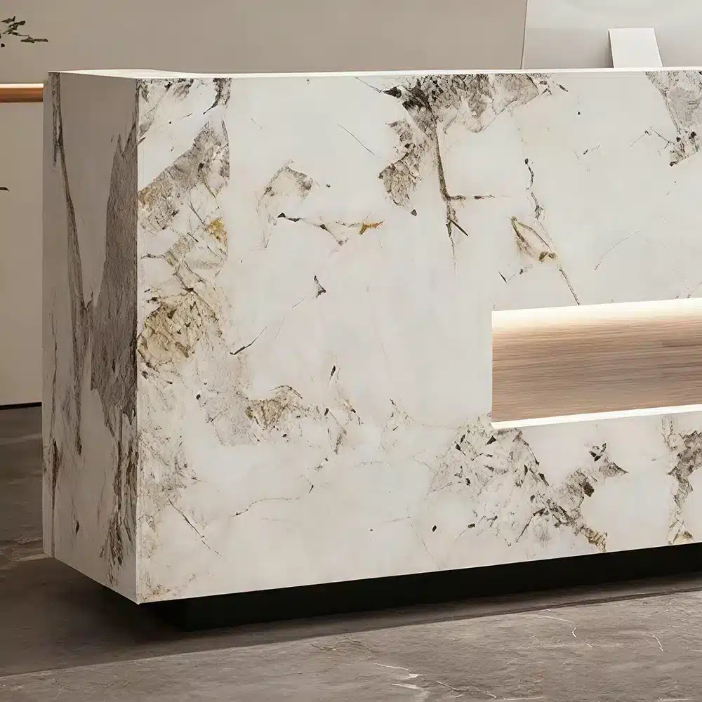 Lacquer Office Reception Desk - Hotel& Retail Counter