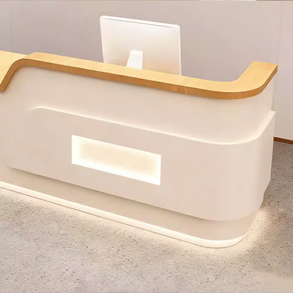 Cream Style Reception Desk - Training Center & Boutique Counter