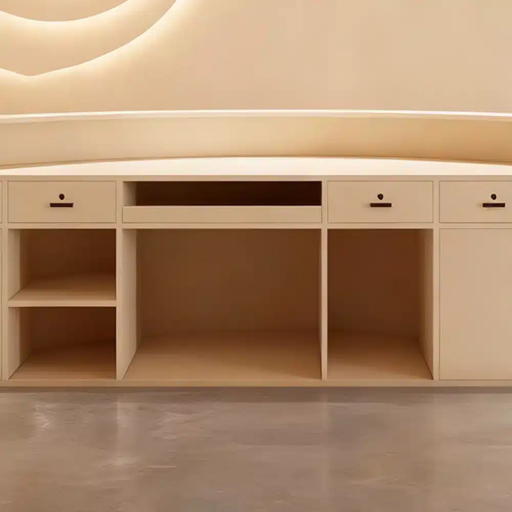 Modern Curved Reception Desk