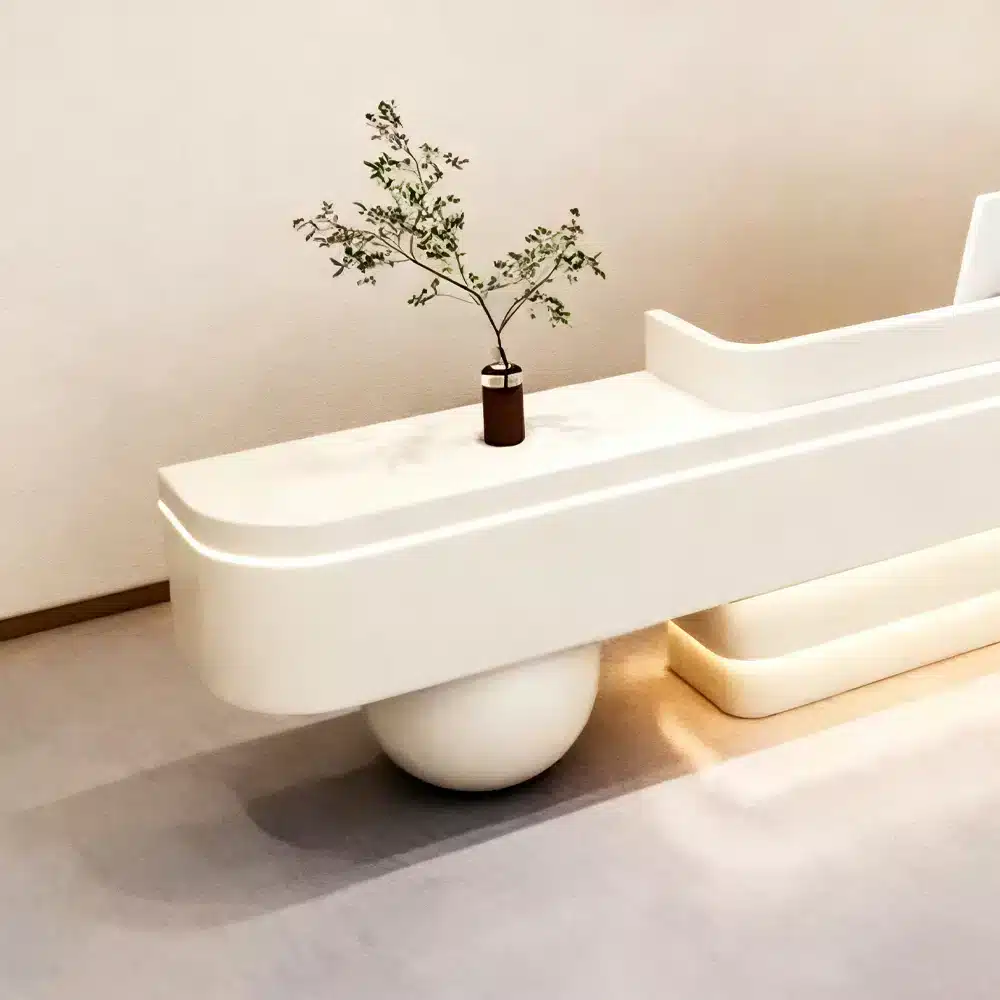 Modern Lacquer Reception Desk - Hotel & Boutique Counter