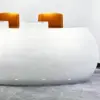 Baked Semicircular Arc Front Desk