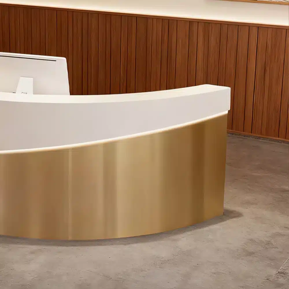 Modern Curved Reception Desk
