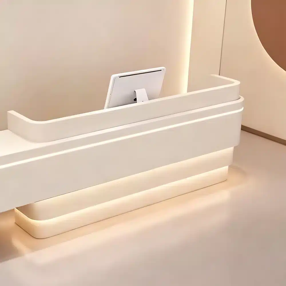 Modern Lacquer Reception Desk - Hotel & Boutique Counter