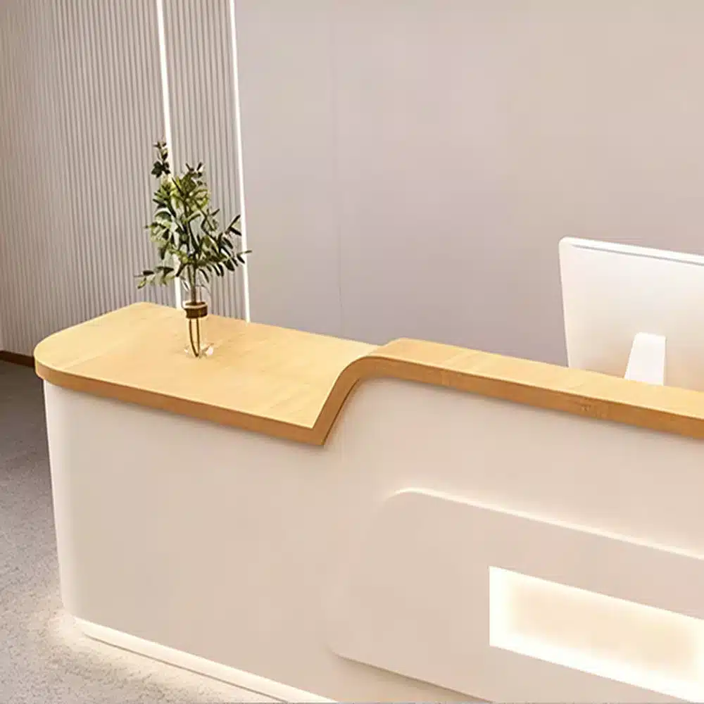 Cream Style Reception Desk - Training Center & Boutique Counter