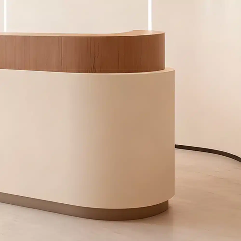 Luxury Cream Reception Desk -  Dance Studio & Boutique Counter