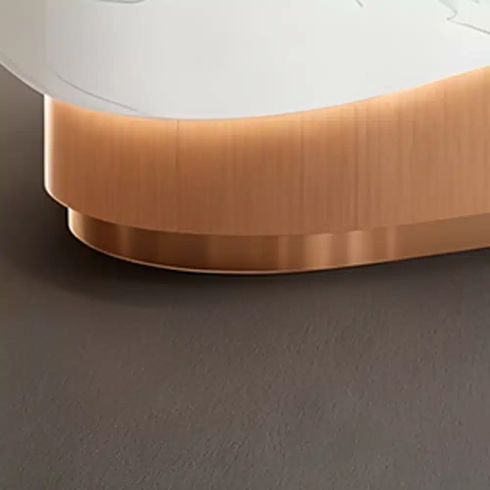 Curved Lacquer Reception Desk - Boutique & Training Center Counter