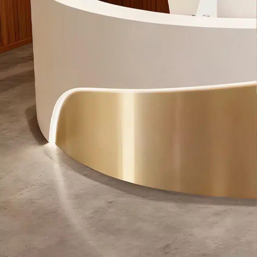 Modern Curved Reception Desk