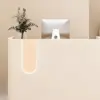 Front Desk Reception Counter for Cashier, Milk Tea & Nail Salons - Customizable Designs