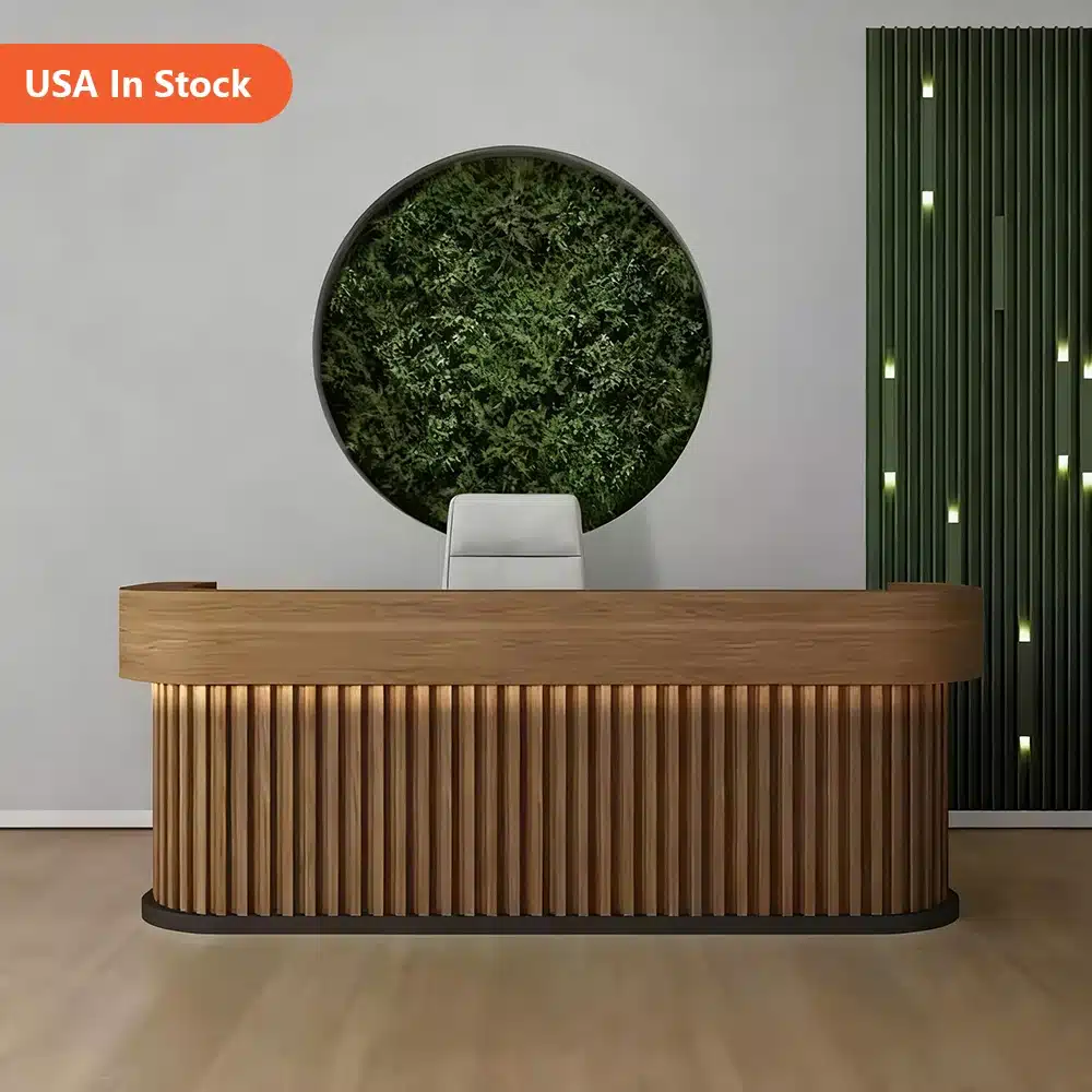 Chic Minimalist Reception Desk - Maoters