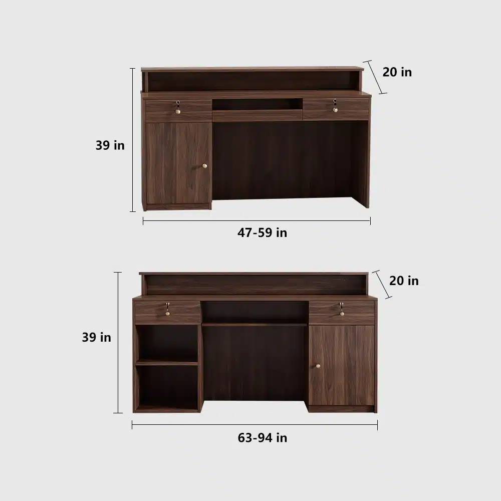 Minimalist All-in-One Counter for Retail & Cafe Front Desks