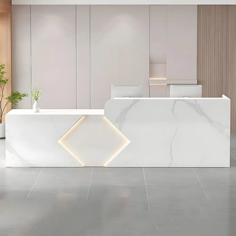 Simple Modern Rectangular Reception Desk Simple Modern Rectangular Reception Desk