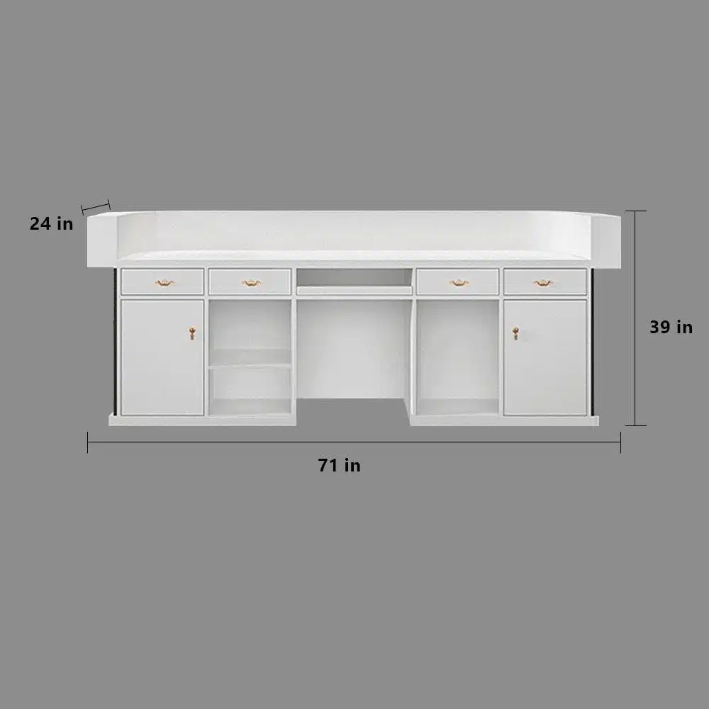 Chic Minimalist Reception Desk - Maoters