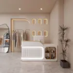 Customizable Corner Reception Desk With Light