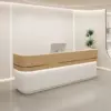 Lacquer Curved Reception Desks - Modern & Minimalist Lacquer Curved Reception Desks - Modern & Minimalist