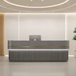 Lacquer Curved Reception Desks - Modern & Minimalist
