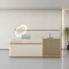 Luxury Cream-Themed Cashier Reception Desk