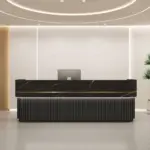 Lacquer Curved Reception Desks - Modern & Minimalist