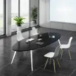 Stylish Oval Conference Table - Perfect for Meetings