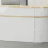 Modern Minimalist Curved Reception Desk