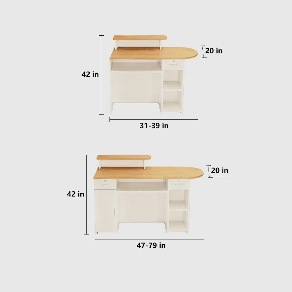 Minimalist Cashier Counters for Trendy Boutiques and Beauty Salons