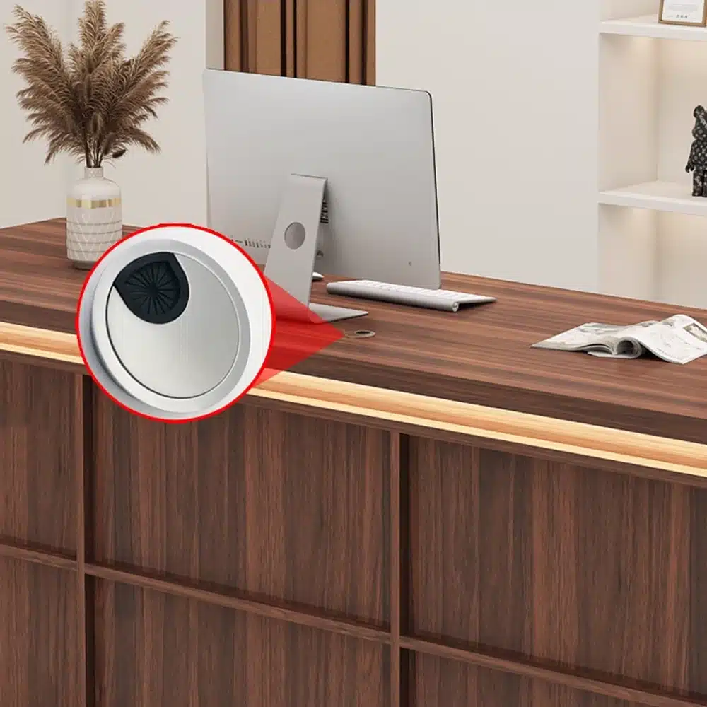 Small Vintage Front Desk for Boutique - Reception Counter & Cashier Station