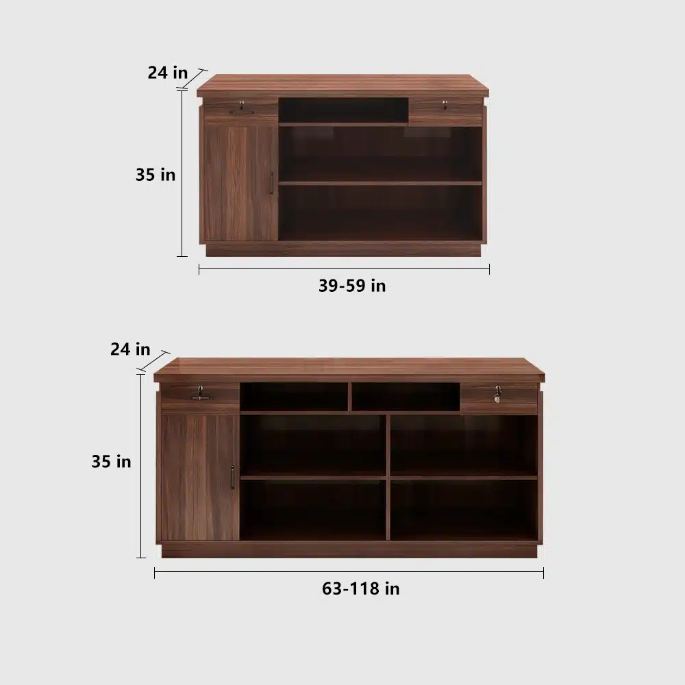 Small Vintage Front Desk for Boutique - Reception Counter & Cashier Station