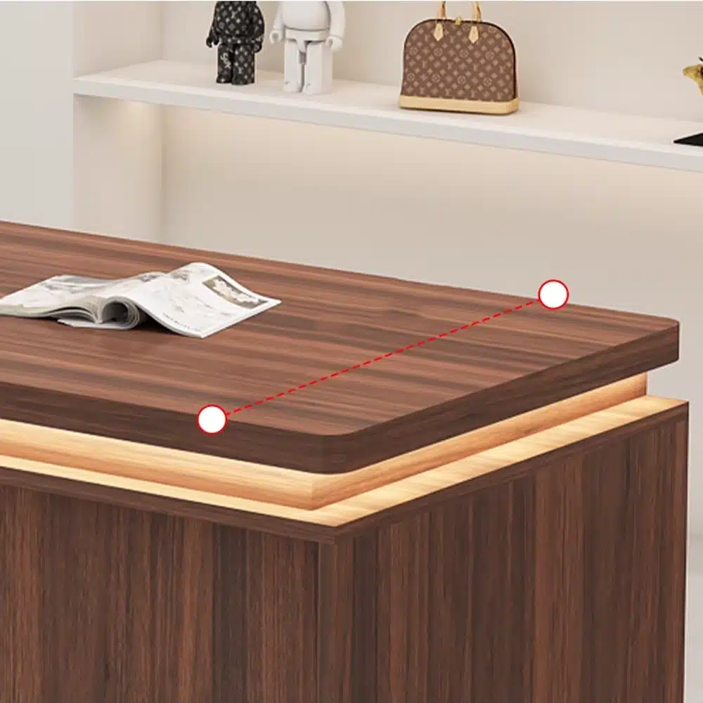 Small Vintage Front Desk for Boutique - Reception Counter & Cashier Station