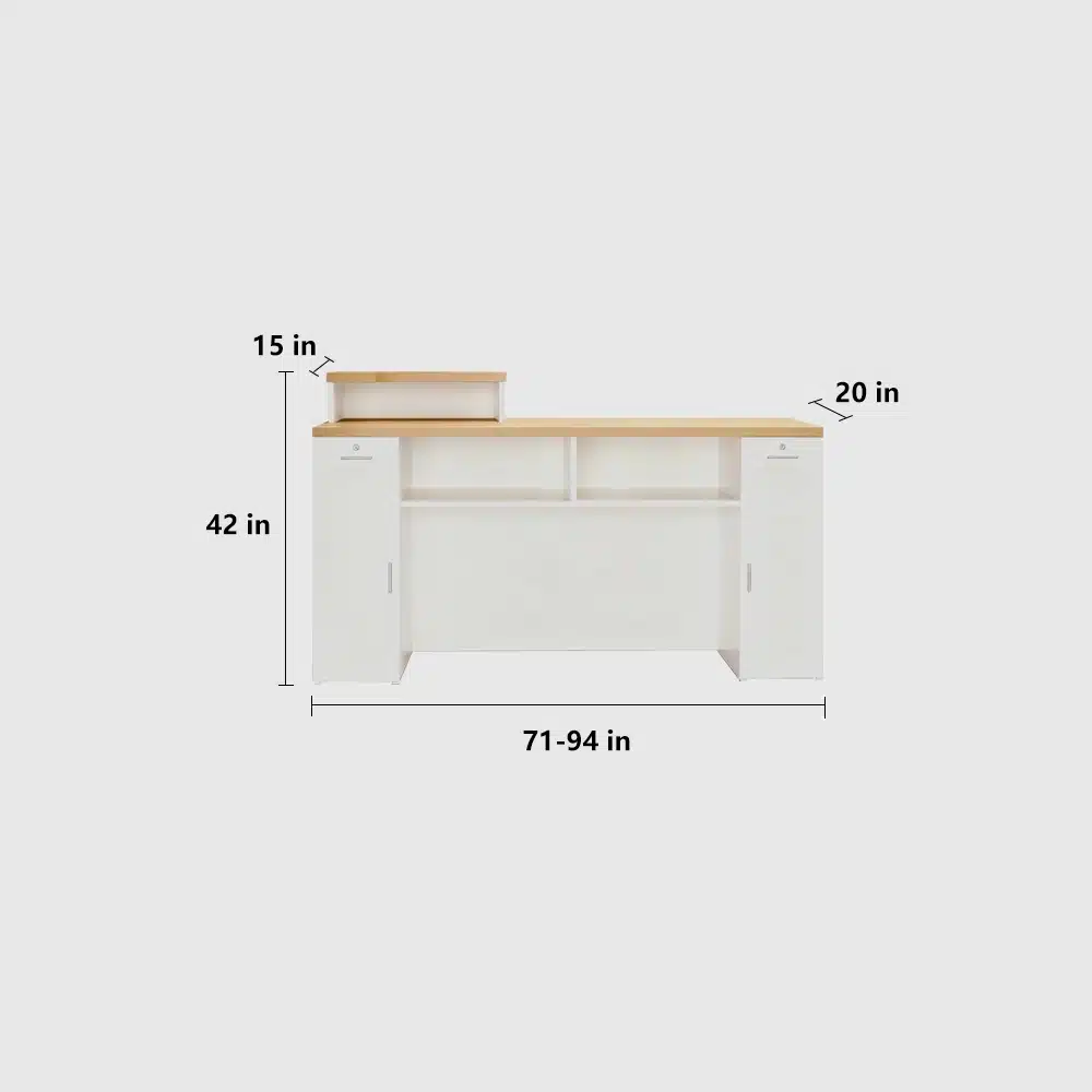 Space-Saving Modern Reception Desk for Small Boutiques
