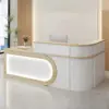 Commercial Curved Front Desk - Reception & Cashier Counter