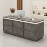 Small Vintage Front Desk for Boutique - Reception Counter & Cashier Station