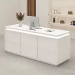 Small Vintage Front Desk for Boutique - Reception Counter & Cashier Station