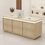 Small Vintage Front Desk for Boutique - Reception Counter & Cashier Station