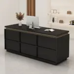 Small Vintage Front Desk for Boutique - Reception Counter & Cashier Station