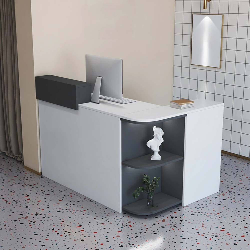 Modern L-Shaped Reception Desk For Small Shops Modern L-Shaped Reception Desk For Small Shops