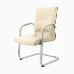 Bowed Leather Office Chair