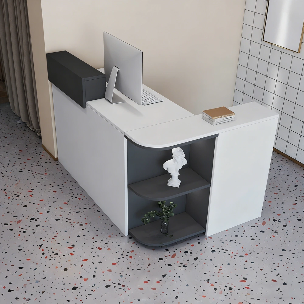 Modern L-Shaped Reception Desk For Small Shops Modern L-Shaped Reception Desk For Small Shops