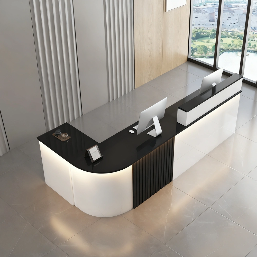 Stylish And Compact Cashier Reception Desk