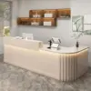Rounded Corner Cashier Reception Desk