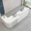 Thickened Curved Corner Painted Reception Desk