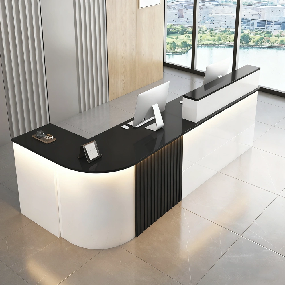 Stylish And Compact Cashier Reception Desk