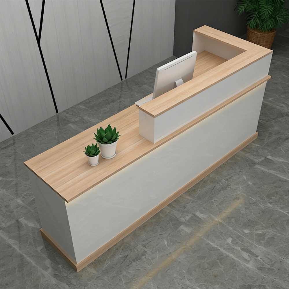 Simple Front Desk for Restaurant & Salon Modern Reception Desk For Retail Store Checkout & Cashier Station